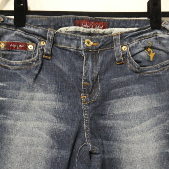 BABY PHAT | size 9 | Classic Blue Straight Leg Jeans - Picture 4 of 16